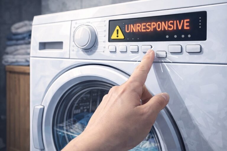 Стиральная машина не реагирует на кнопки панели управления