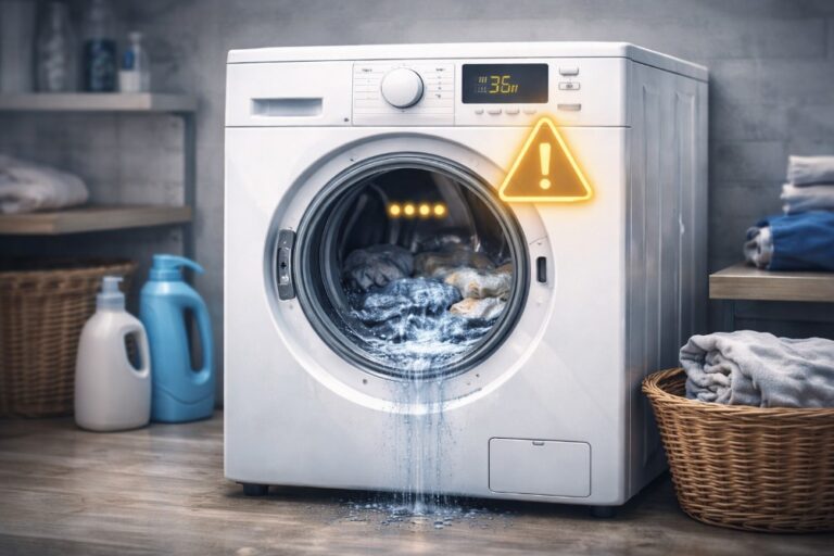 Стиральная машина зависает во время стирки и не продолжает программу