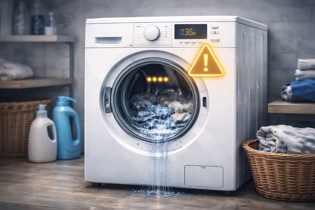 Стиральная машина зависает во время стирки и не продолжает программу
