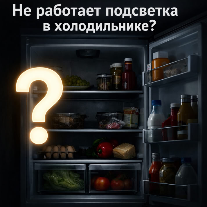 В холодильнике не работает подсветка — причины