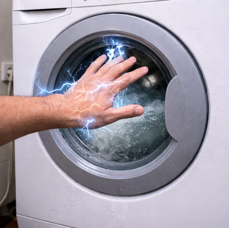 Стиральная машина бьёт током при касании — опасная неисправность бытовой техники