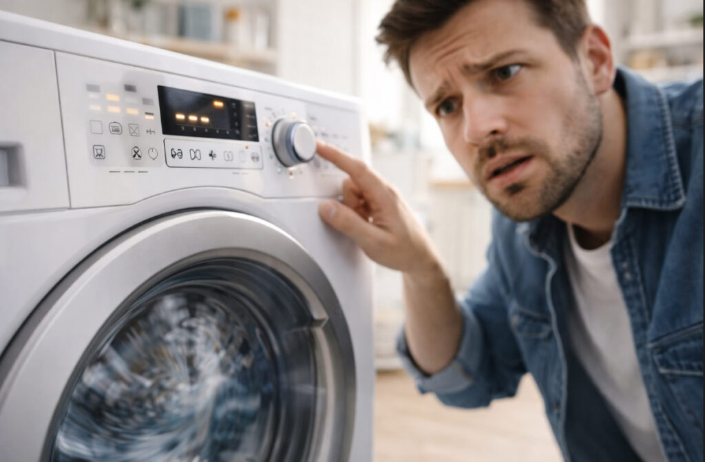 стиральная машина перезапускается сама во время стирки индикаторы гаснут